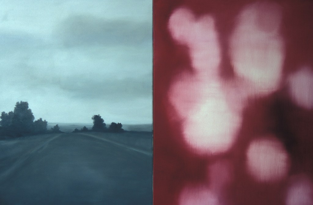 Drowsy Drivers Die 1. 2003. Oil on cotton