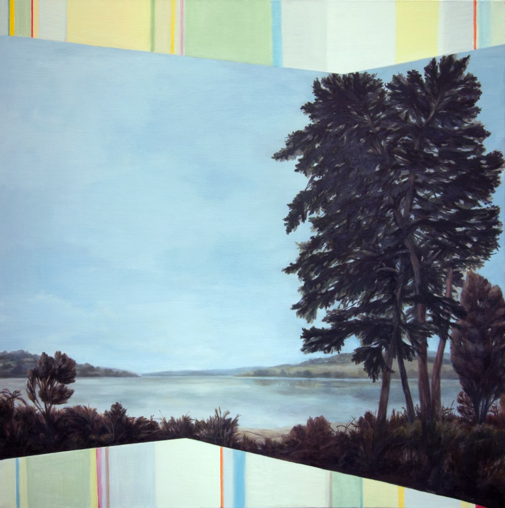 Negotiated View - Paper Beach Subdivision. 2013. Oil on cotton